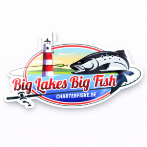 Klistermärke – Lax Big lakes Big Fish